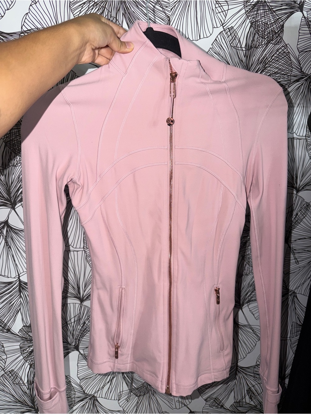 lululemon athletica Blush Pink Full-Zip Bomber Jacket